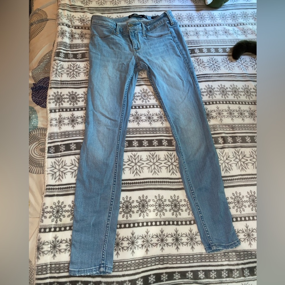Light blue skinny jeans
